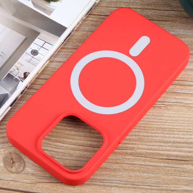 For iPhone 13 Pro MagSafe Liquid Silicone Phone Case(Red) - iPhone 13 Pro Cases by buy2fix | Online Shopping UK | buy2fix