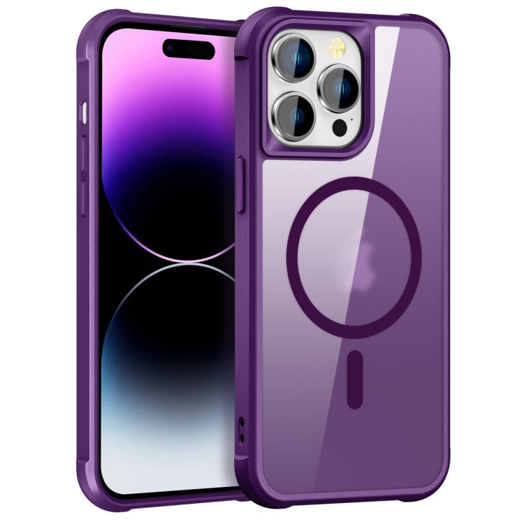 For iPhone 14 Pro Max MagSafe Magnetic Phone Case(Purple) - iPhone 14 Pro Max Cases by buy2fix | Online Shopping UK | buy2fix