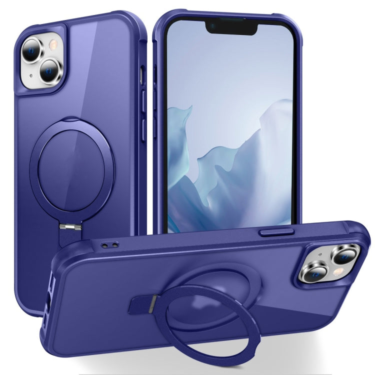 For iPhone 15 Plus MagSafe Magnetic Holder Phone Case(Klein Blue) - iPhone 15 Plus Cases by buy2fix | Online Shopping UK | buy2fix