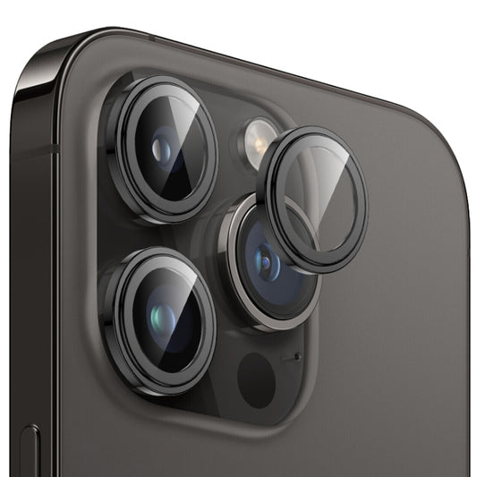 For iPhone 15 Pro / 15 Pro Max MOMAX Eagle Eye Independent Full Cover Phone Lens Glass Film(Black) - iPhone 15 Pro Max Cases by MOMAX | Online Shopping UK | buy2fix