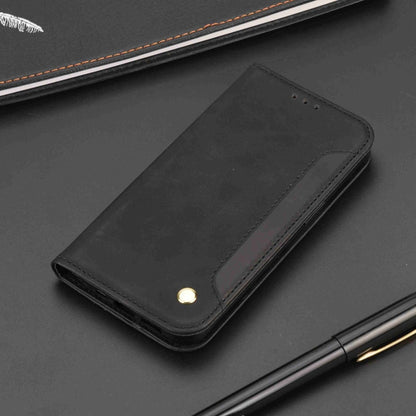 For iPhone 16 Skin Feel Splicing Leather Phone Case(Black) - iPhone 16 Cases by buy2fix | Online Shopping UK | buy2fix