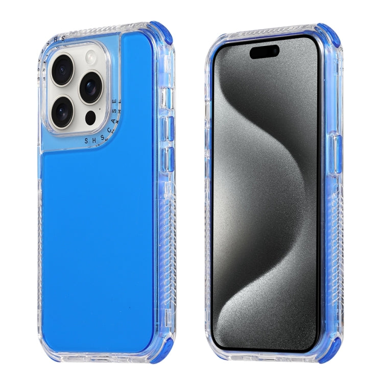 For iPhone 16 Pro Max Dreamland 3 in 1 Clear Color Transparent Frame PC + TPU Phone Case(Blue) - iPhone 16 Pro Max Cases by buy2fix | Online Shopping UK | buy2fix