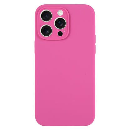 For iPhone 16 Pro Pure Color Liquid Silicone Fine Pore Phone Case(Pitaya) - iPhone 16 Pro Cases by buy2fix | Online Shopping UK | buy2fix