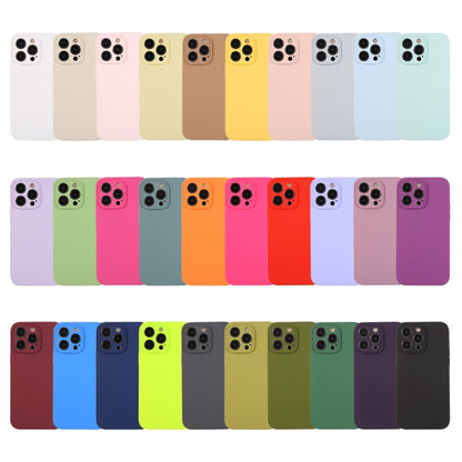 For iPhone 14 Plus Pure Color Liquid Silicone Fine Pore Phone Case(Plum) - iPhone 14 Plus Cases by buy2fix | Online Shopping UK | buy2fix