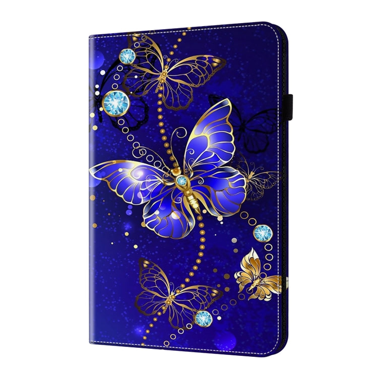 For iPad Air 11 2024 / Pro 11 2022 Crystal Texture Painted Leather Tablet Case(Diamond Butterflies) - iPad Pro 11 (2022/2021) Cases by buy2fix | Online Shopping UK | buy2fix