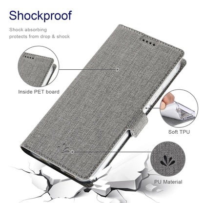For iPhone 15 Pro Max ViLi K Series Dual-side Buckle Magsafe Leather Phone Case(Grey) - iPhone 15 Pro Max Cases by ViLi | Online Shopping UK | buy2fix
