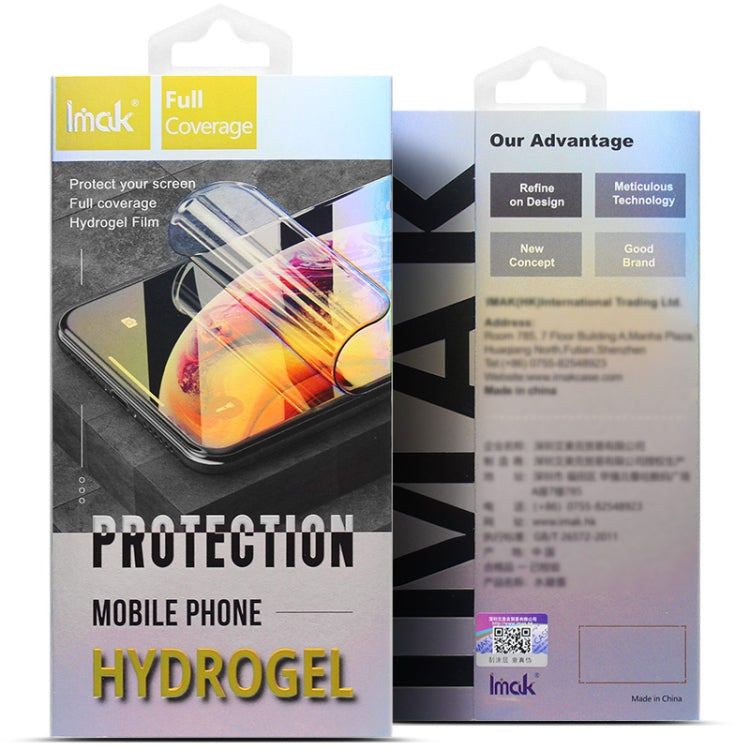 For iPhone 15 Pro 2pcs/Set imak Curved Hydrogel Film Pnone Back Protector - iPhone 15 Pro Tempered Glass by imak | Online Shopping UK | buy2fix