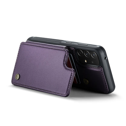 For Samsung Galaxy A52 4G/5G/A52s 5G CaseMe C22 Card Slots Holder RFID Anti-theft Phone Case(Purple) - Galaxy Phone Cases by CaseMe | Online Shopping UK | buy2fix