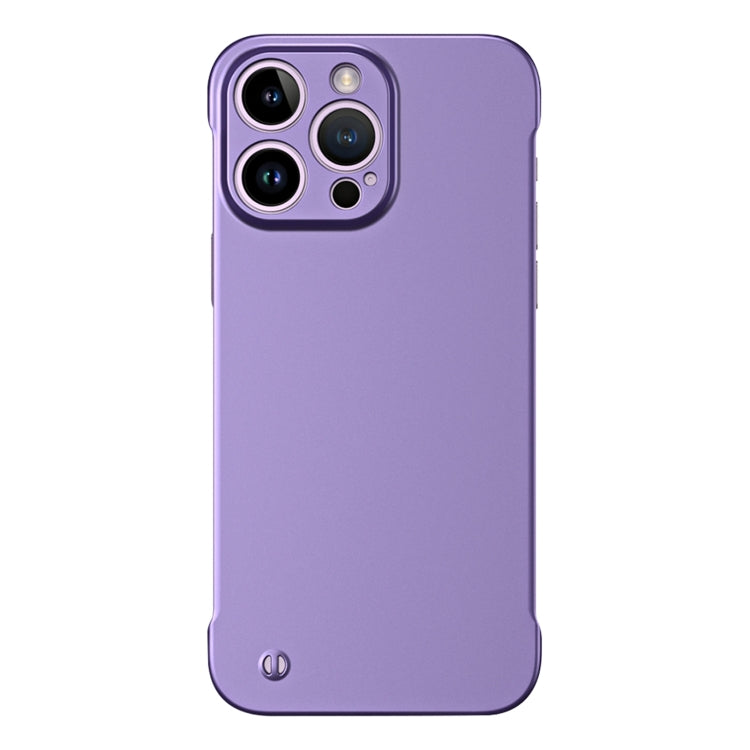 For iPhone 11 Pro Max Frameless Metallic Paint Hybrid PC Phone Case(Deep Purple) - iPhone 11 Pro Max Cases by buy2fix | Online Shopping UK | buy2fix