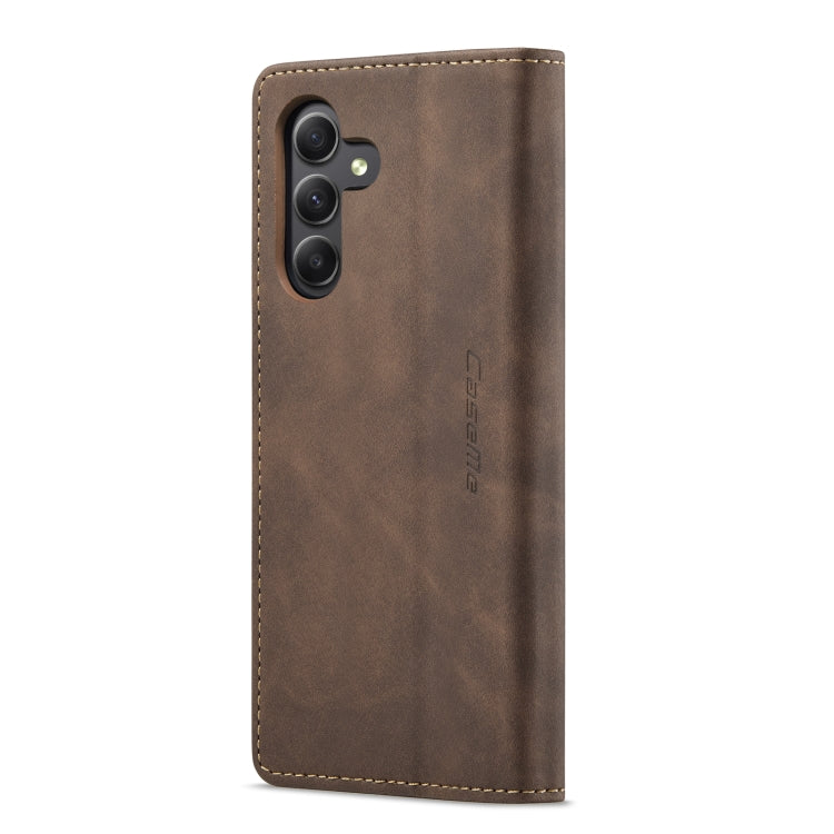 For Samsung Galaxy A15 5G CaseMe 013 Multifunctional Horizontal Flip Leather Phone Case(Coffee) - Galaxy Phone Cases by CaseMe | Online Shopping UK | buy2fix