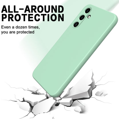 For Samsung Galaxy A15 4G / A15 5G Pure Color Liquid Silicone Shockproof Full Coverage Phone Case(Green) - Galaxy Phone Cases by buy2fix | Online Shopping UK | buy2fix