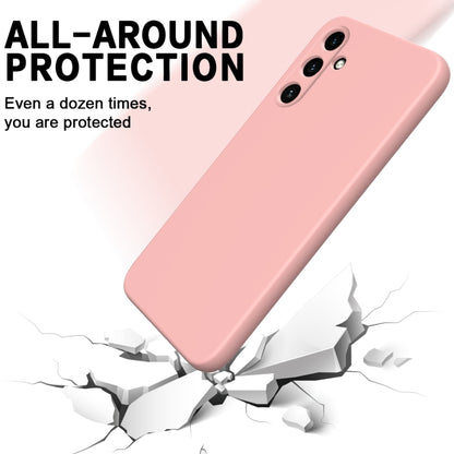 For Samsung Galaxy A55 5G Pure Color Liquid Silicone Shockproof Full Coverage Phone Case(Pink) - Galaxy Phone Cases by buy2fix | Online Shopping UK | buy2fix