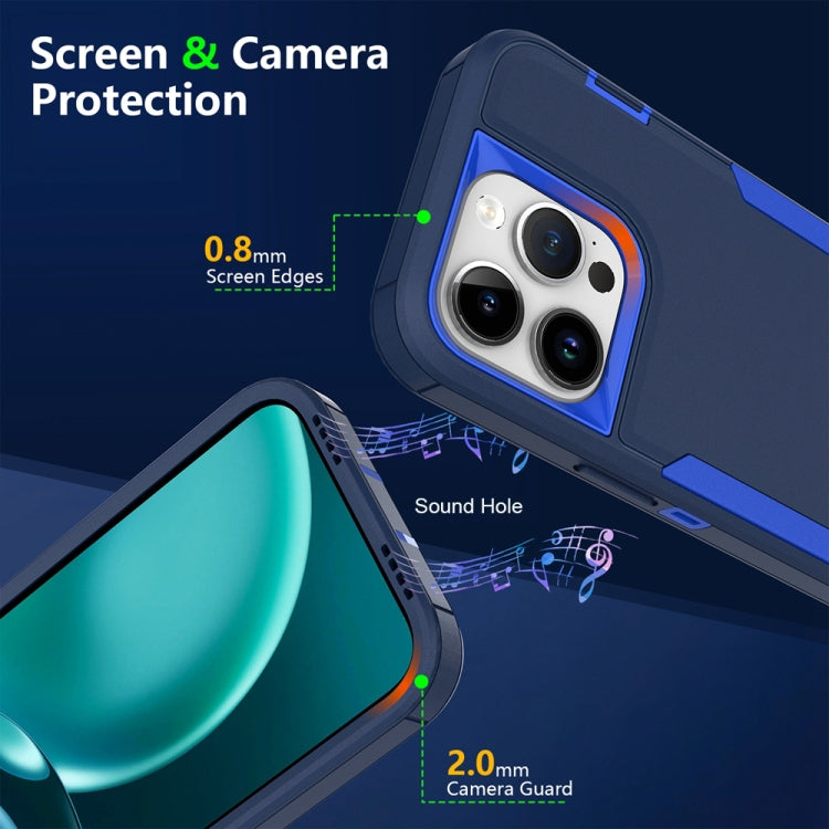 For iPhone 16 Pro Max 2 in 1 Magnetic PC + TPU Phone Case(Blue+Blue Green) - iPhone 16 Pro Max Cases by buy2fix | Online Shopping UK | buy2fix