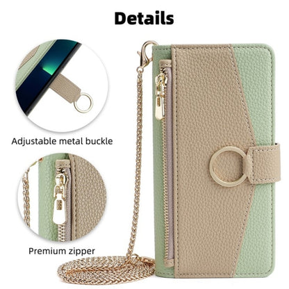 For Samsung Galaxy S22 5G Crossbody Litchi Texture Leather Phone Case(Green) - Galaxy S22 5G Cases by buy2fix | Online Shopping UK | buy2fix