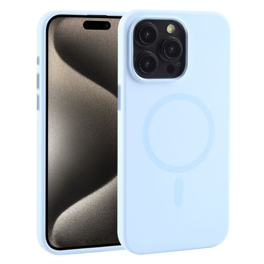 For iPhone 15 Pro Mutural Karen Series Liquid Silicone Magsafe Phone Case(Sky Blue) - iPhone 15 Pro Cases by Mutural | Online Shopping UK | buy2fix