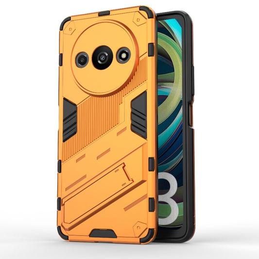 For Xiaomi Redmi A3 4G Global Punk Armor 2 in 1 PC + TPU Phone Case with Holder(Orange) - Xiaomi Cases by buy2fix | Online Shopping UK | buy2fix