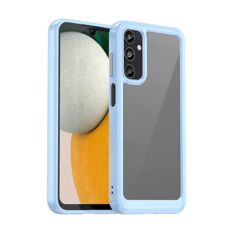 For Samsung Galaxy A05s Colorful Series Acrylic Hybrid TPU Phone Case(Blue) - Galaxy Phone Cases by buy2fix | Online Shopping UK | buy2fix