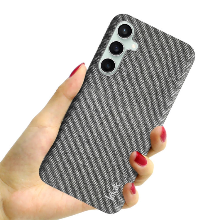 For Samsung Galaxy S23 FE 5G imak Ruiyi Series Cloth Texture PU + PC Phone Case(Light Grey) - Galaxy S23 FE 5G Cases by imak | Online Shopping UK | buy2fix