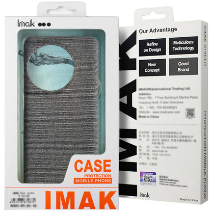 For Samsung Galaxy A35 5G imak Ruiyi Series Cloth Texture PU + PC Phone Case(Black) - Galaxy Phone Cases by imak | Online Shopping UK | buy2fix