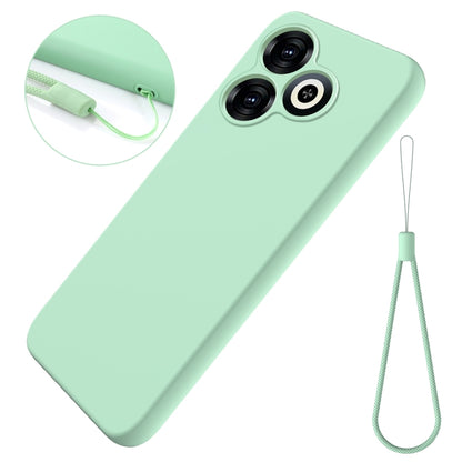 For Infinix Smart 8 Solid Color Liquid Silicone Dropproof Full Coverage Protective Case(Green) - Infinix Cases by buy2fix | Online Shopping UK | buy2fix