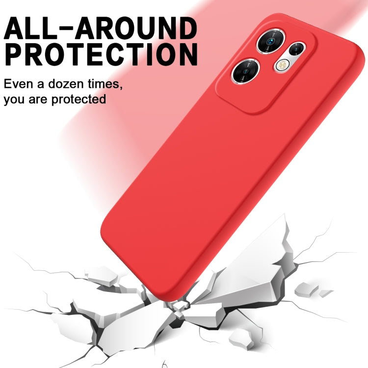 For Infinix Zero 30 4G Solid Color Liquid Silicone Dropproof Full Coverage Protective Case(Red) - Infinix Cases by buy2fix | Online Shopping UK | buy2fix