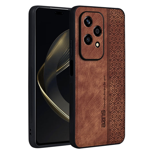 For Honor 200 Lite Global AZNS 3D Embossed Skin Feel Phone Case(Brown) - Honor Cases by AZNS | Online Shopping UK | buy2fix