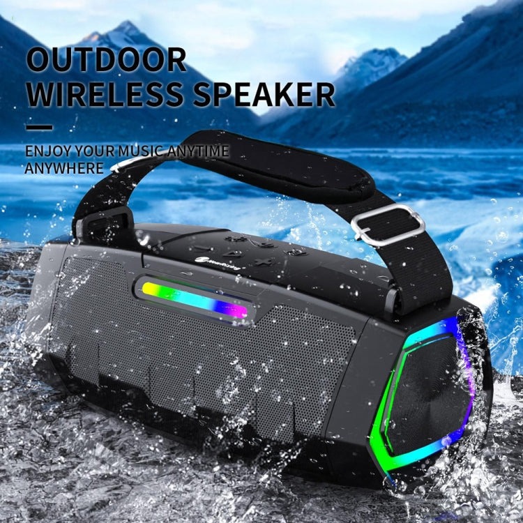 NewRixing NR2033 Portable TWS Wireless Bluetooth Speaker(Black) - Desktop Speaker by NewRixing | Online Shopping UK | buy2fix
