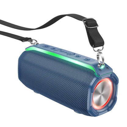 hoco HC23 Rick Outdoor Bluetooth 5.3 Speaker Support TF Card / FM / TWS(Blue) - Desktop Speaker by hoco | Online Shopping UK | buy2fix