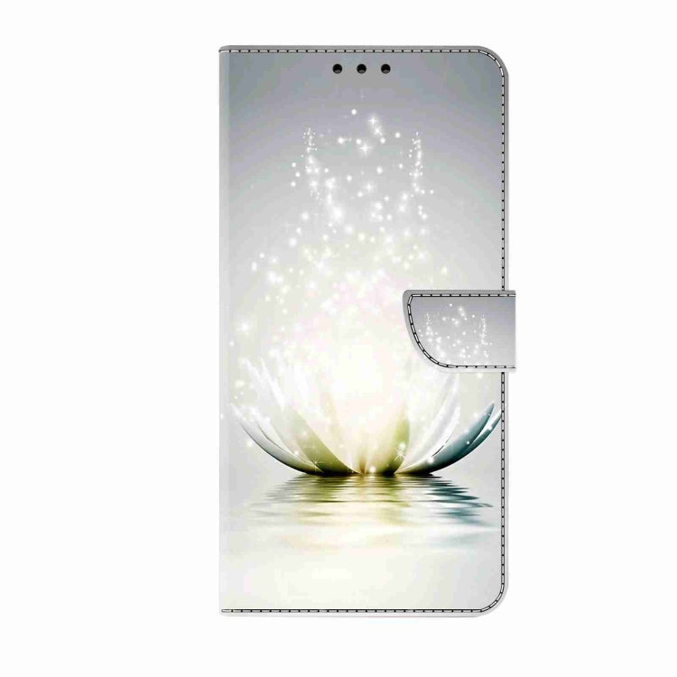 For Samsung Galaxy S24 5G Crystal 3D Shockproof Protective Leather Phone Case(Light Lotus) - Galaxy S24 5G Cases by buy2fix | Online Shopping UK | buy2fix