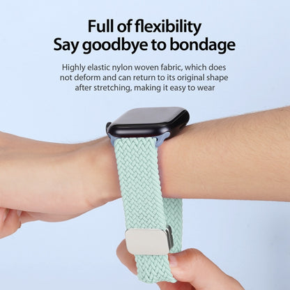 For Apple Watch Series 3 38mm DUX DUCIS Mixture Pro Series Magnetic Buckle Nylon Braid Watch Band(Light Mint) - Watch Bands by DUX DUCIS | Online Shopping UK | buy2fix