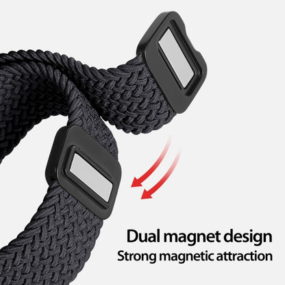 For Apple Watch Series 10 42mm DUX DUCIS Mixture Pro Series Magnetic Buckle Nylon Braid Watch Band(Midnight) - Watch Bands by DUX DUCIS | Online Shopping UK | buy2fix