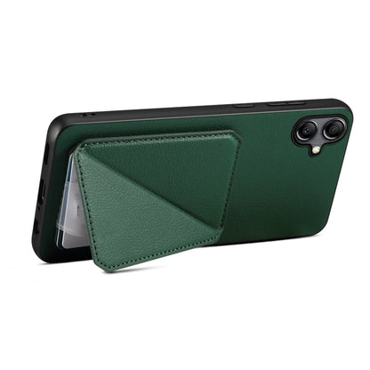 For Samsung Galaxy A23 5G / 4G Denior Imitation Calf Leather Back Phone Case with Holder(Green) - Galaxy Phone Cases by Denior | Online Shopping UK | buy2fix