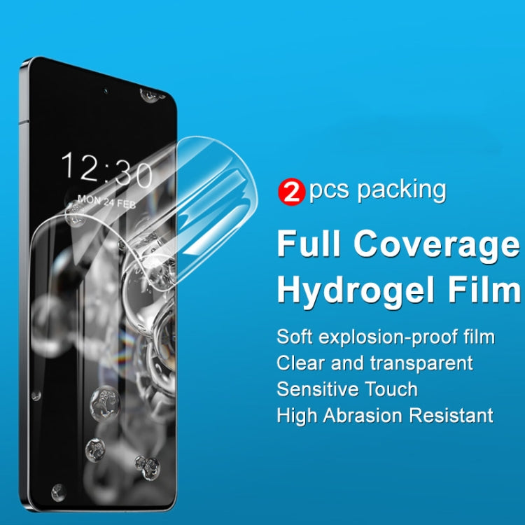 For vivo iQOO 12 5G 2pcs imak Curved Full Screen Hydrogel Film Protector - iQOO 12 Tempered Glass by imak | Online Shopping UK | buy2fix