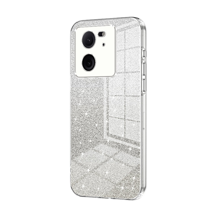 For Xiaomi Redmi K60 Ultra / Xiaomi 13T Gradient Glitter Powder Electroplated Phone Case(Transparent) - Redmi K60 Ultra Cases by buy2fix | Online Shopping UK | buy2fix