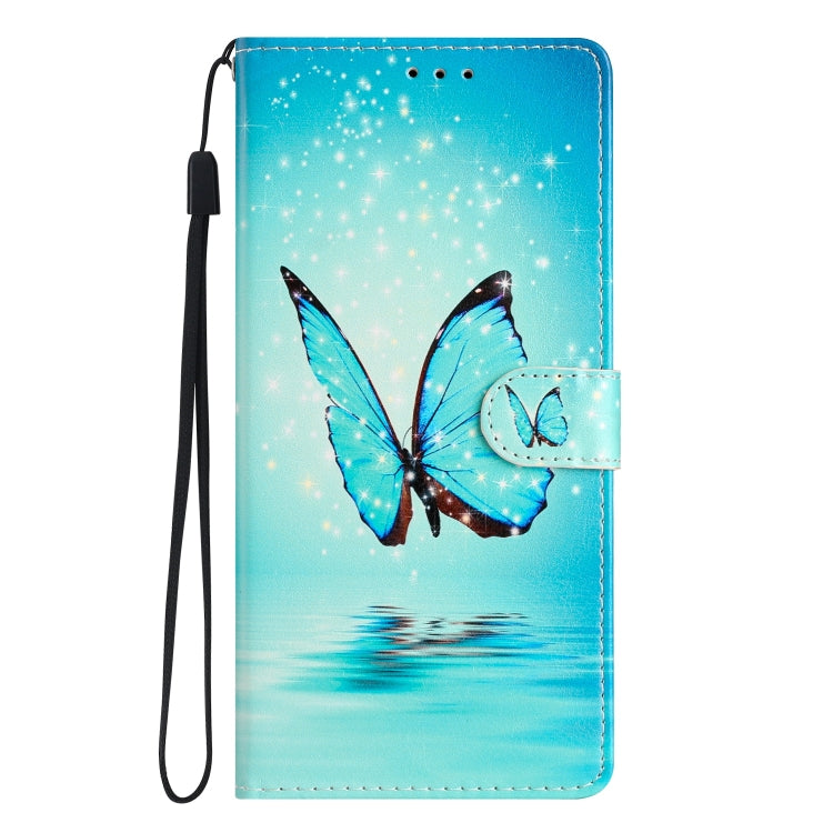 For Blackview A55 Pro Colored Drawing Leather Phone Case(Blue Butterfly) - More Brand by buy2fix | Online Shopping UK | buy2fix