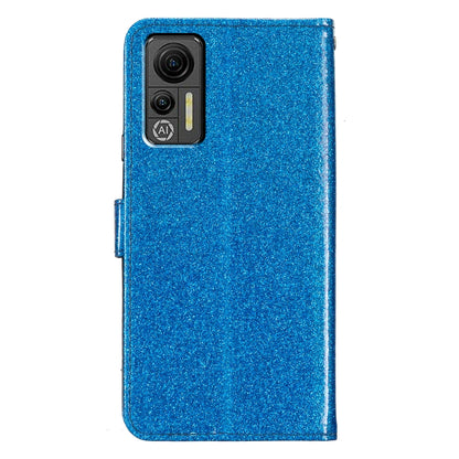 For Ulefone Note 14 Glitter Powder Flip Leather Phone Case(Blue) - Ulefone Cases by buy2fix | Online Shopping UK | buy2fix