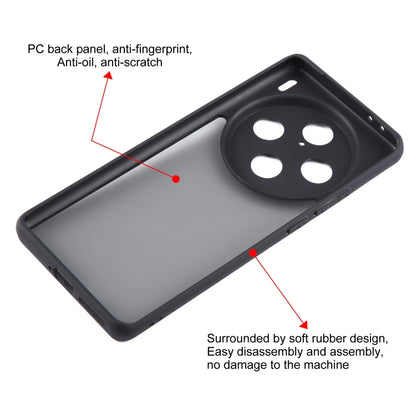 For vivo X100 Pro Fine Pore Matte Black TPU + PC Phone Case - X100 Pro Cases by buy2fix | Online Shopping UK | buy2fix