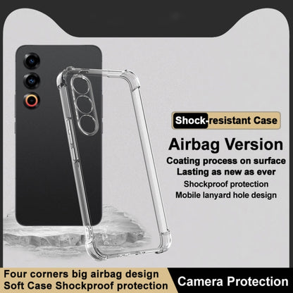 For Meizu 21 5G imak Shockproof Airbag TPU Phone Case(Transparent) - Meizu by imak | Online Shopping UK | buy2fix