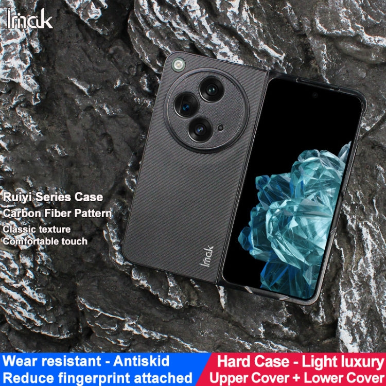 For OPPO Find N3 5G/OnePlus Open 5G imak Ruiyi Series PU + PC Phone Case(Carbon Fiber Texture) - Find N3 Cases by imak | Online Shopping UK | buy2fix