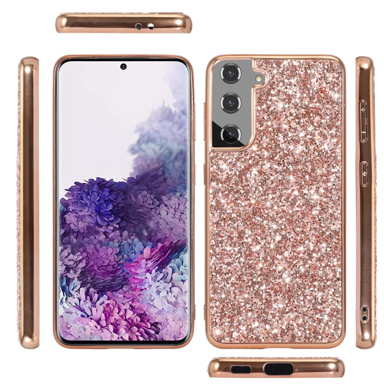 For Samsung Galaxy S24+ 5G Glitter Powder TPU Phone Case(Rose Gold) - Galaxy S24+ 5G Cases by buy2fix | Online Shopping UK | buy2fix