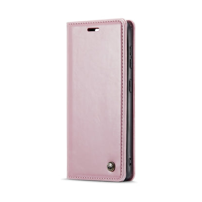 For Samsung Galaxy S24 5G CaseMe 003 Crazy Horse Texture Flip Leather Phone Case(Pink) - Galaxy S24 5G Cases by CaseMe | Online Shopping UK | buy2fix