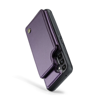 For Samsung Galaxy A25 4G CaseMe C22 PC+TPU Business Style RFID Anti-theft Leather Phone Case(Purple) - Galaxy Phone Cases by CaseMe | Online Shopping UK | buy2fix