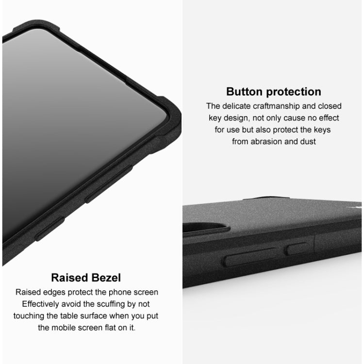 For Xiaomi Poco M6 Pro/Redmi Note13 Pro 4G Global imak Shockproof Airbag TPU Phone Case(Matte Black) - Note 13 Pro Cases by imak | Online Shopping UK | buy2fix