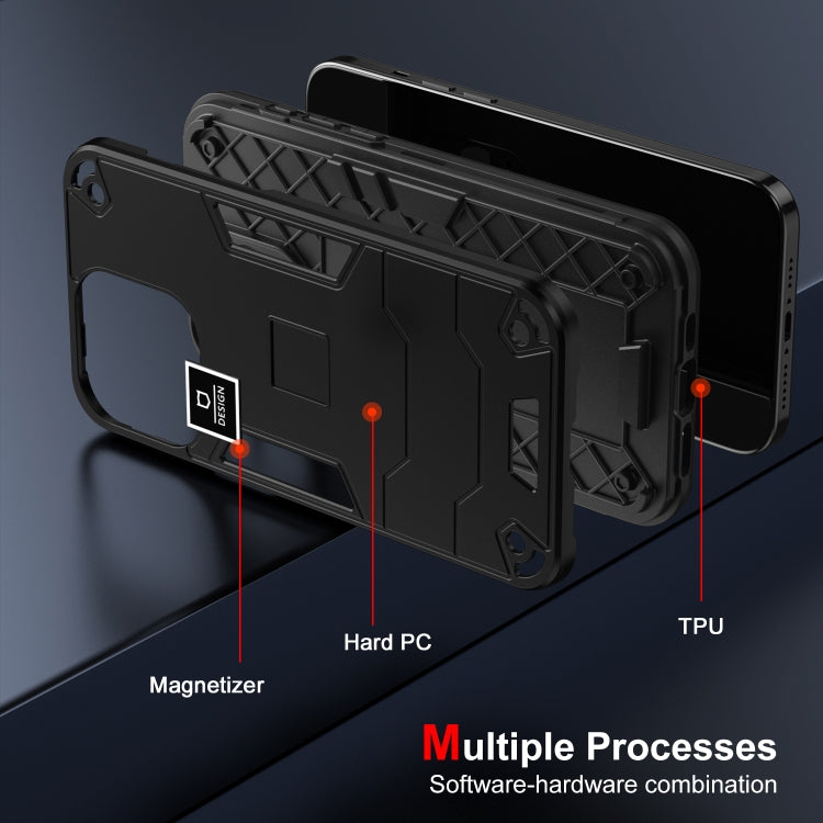 For Samsung Galaxy S23 5G 2 in 1 Shockproof Phone Case(Black) - Galaxy S23 5G Cases by buy2fix | Online Shopping UK | buy2fix