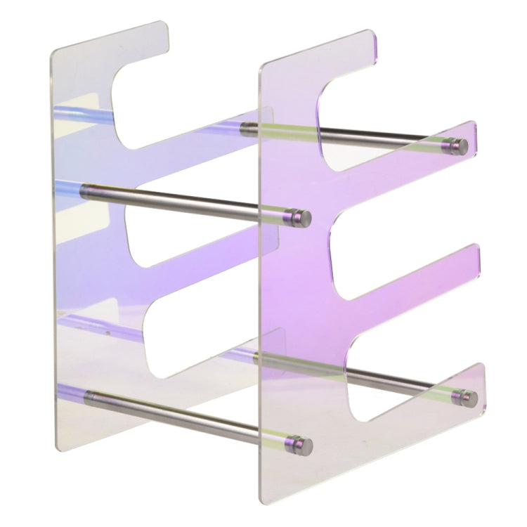 Acrylic Colorful Keyboard Storage Display Stand, Style:Three Layer - Shelf & Hooks by buy2fix | Online Shopping UK | buy2fix