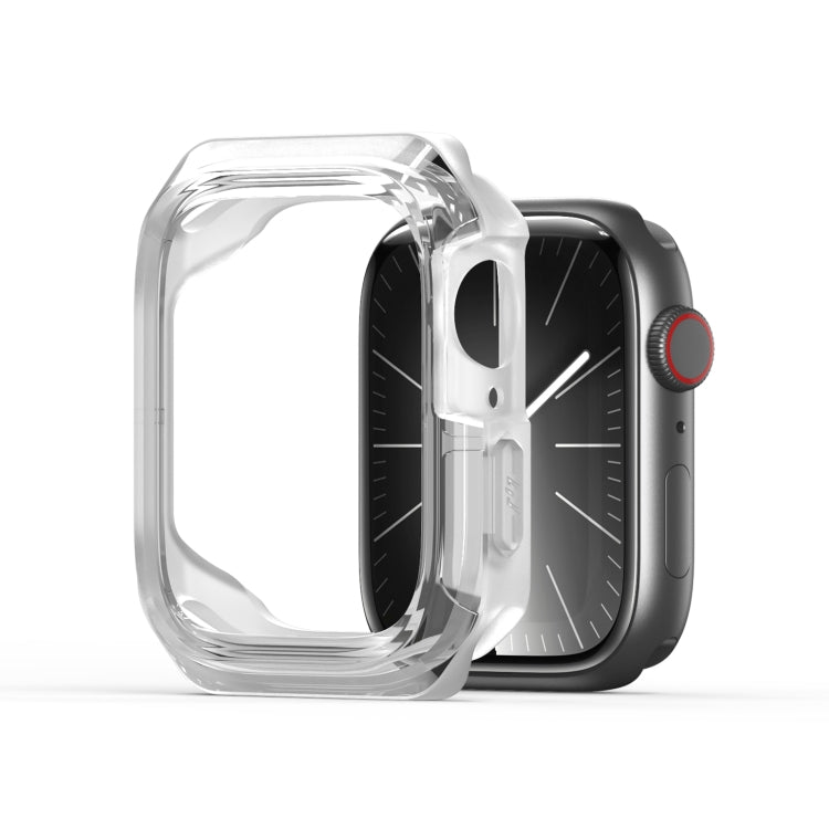 For Apple Watch 9 / 8 / 7 45mm DUX DUCIS Tamo Series Hollow PC + TPU Watch Protective Case(Transparent White) - Watch Cases by DUX DUCIS | Online Shopping UK | buy2fix