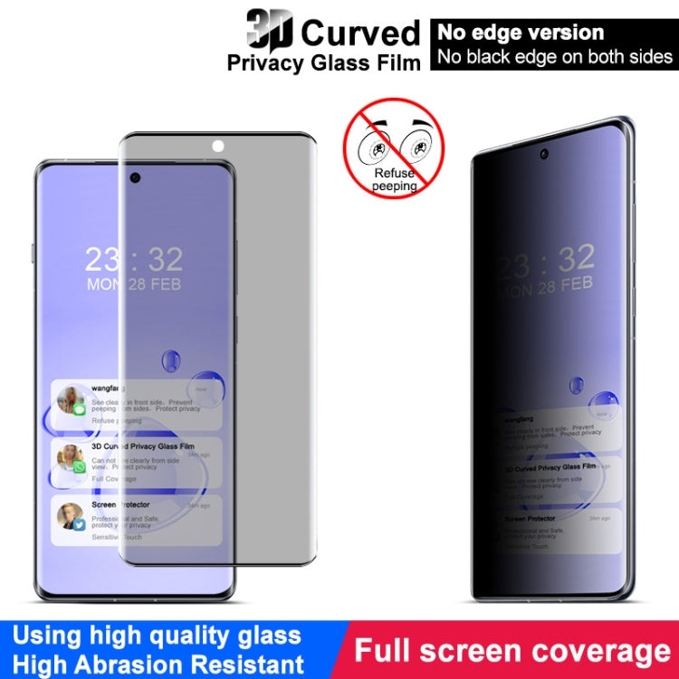 For OPPO Find X7 Ultra 5G imak 3D Curved Privacy Full Screen Tempered Glass Film - Find X7 Ultra Tempered Glass by imak | Online Shopping UK | buy2fix