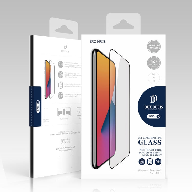 For vivo T3 10pcs DUX DUCIS 0.33mm 9H Medium Alumina Tempered Glass Film - vivo Tempered Glass by DUX DUCIS | Online Shopping UK | buy2fix