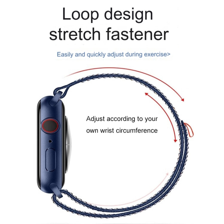 For Apple Watch Ultra 2 49mm Loop Nylon Watch Band(Dark Navy) - Watch Bands by buy2fix | Online Shopping UK | buy2fix