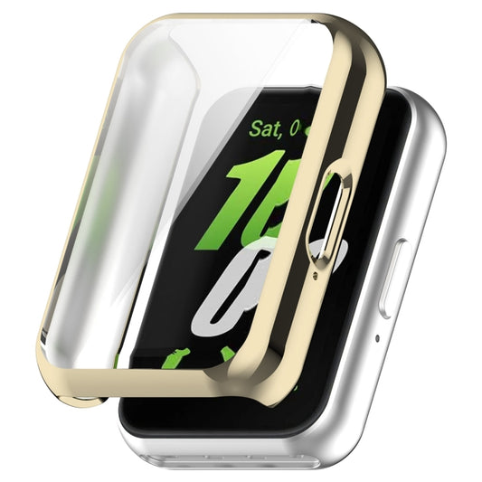 For Samsung Galaxy Fit 3 Full Coverage TPU Electroplated Watch Protective Case(Light Gold) - Watch Cases by buy2fix | Online Shopping UK | buy2fix